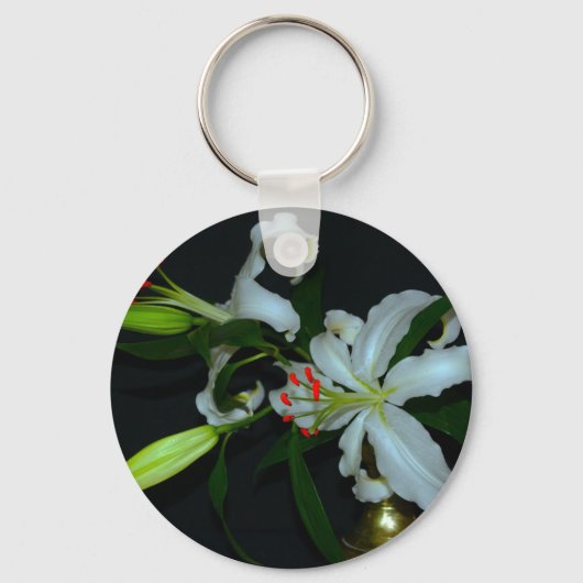 Porte-clés Collection Irlandaise de laiton et de fleurs (Recto)