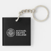 Porte-clés Collège Michael Graves de l'Université Kean (Dos)