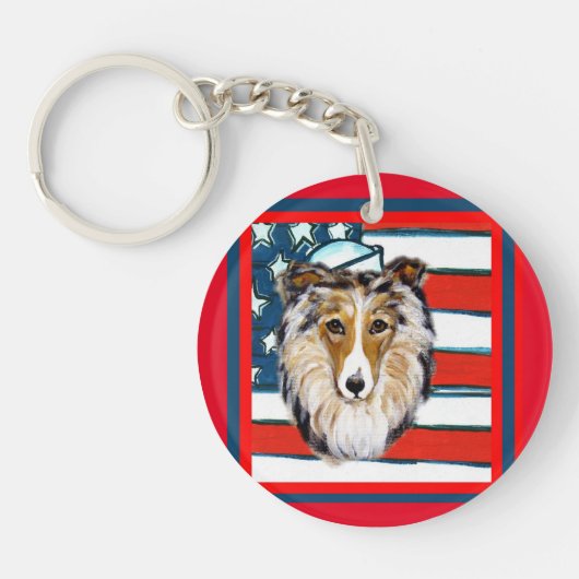 Porte-clés Collie (Devant)