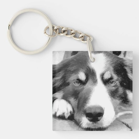 PORTE-CLÉS COLLIE FRONTALIÈRE (Devant)