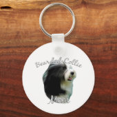 Porte-clés Collie harcelée Maman 2 (Recto)