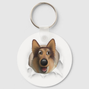 Porte-clés Collie (Manteau Rough) Sortie