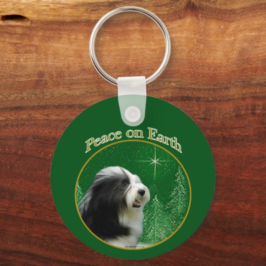 Porte-clés Collie Paix (Recto)