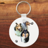 Porte-clés Collie Trio - Porte - clé (Recto)