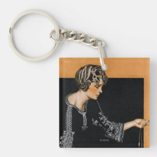 Porte-clés Collier cassé de perle