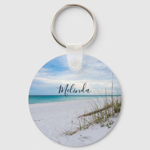 Porte-clés Collier de clé Matinée d'avoine de mer et de plage