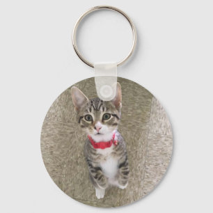 Porte-clés Collier rouge Kitty