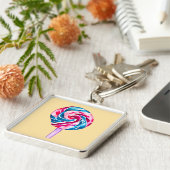 Porte-clés Collipop eau couleur bonbon art (Côté)
