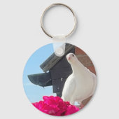 Porte-clés Colombe blanche (Verso)
