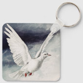 Porte-clés Colombe du Saint-Esprit Confirmation religieuse et (Dos)