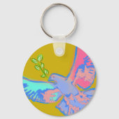 Porte-clés colombe pacifique, pas de jaune guerre (Recto)