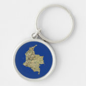 Porte-clés Colombia Map Keychain (Devant)