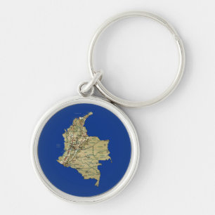 Porte-clés Colombia Map Keychain