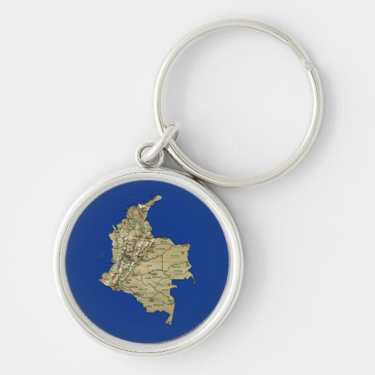 Porte-clés Colombia Map Keychain (Devant)