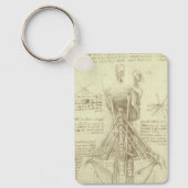 Porte-clés Colonne de colonne vertébrale de l'anatomie humain (Recto)