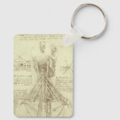 Porte-clés Colonne de colonne vertébrale de l'anatomie humain (Verso)