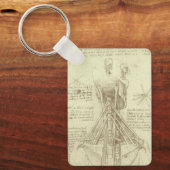 Porte-clés Colonne de colonne vertébrale de l'anatomie humain (Recto)