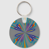 Porte-clés Color Starburst on Grey (Recto)
