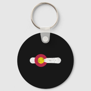 Porte-clés Colorado Drapeau Snowboard Poudre Neige Ski Aspen