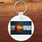 Porte-clés Colorado flag Rock Mountains (Recto)