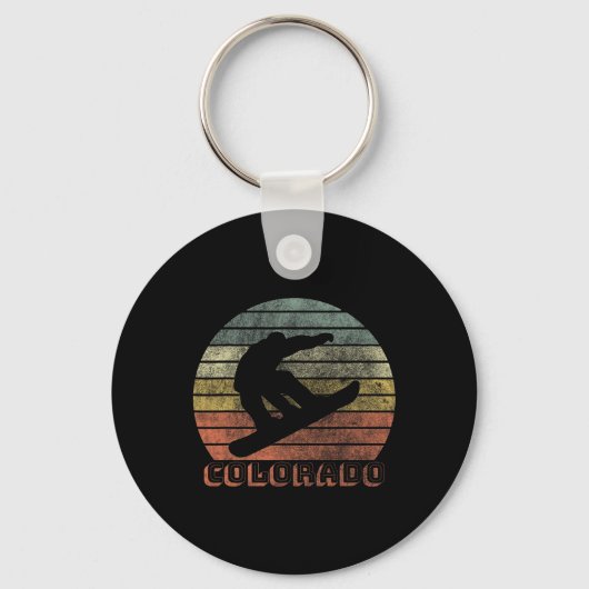 Porte-clés Colorado Snowboard hiver (Recto)