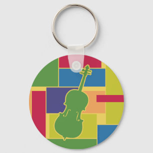 Porte-clés Colorblocks Violoncelle