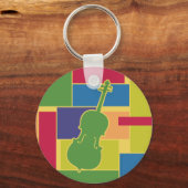 Porte-clés Colorblocks Violoncelle (Recto)