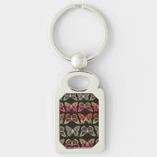 PORTE-CLÉS COLORÉ BUTTERFLY MOTIF (Devant)