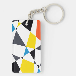 Porte-clés Coloré, cool, tendance, formes géométriques modern