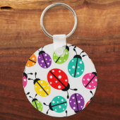 Porte-clés Coloré mignon Lady Bug Motif sans joint (Recto)