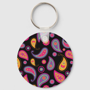 Porte-clés Coloré Paisley sans couture Motif