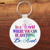 Porte-clés Coloré Soyez gentil (Recto)