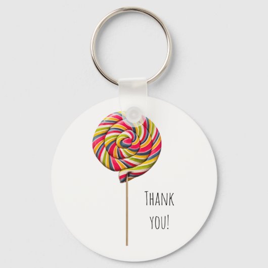 Porte-clés Coloré Swirl Lollipop Porte - clé (Recto)