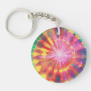 Porte-clés Coloré Vibrant Cravate-Dye #1