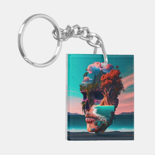 Porte-clés Colored skull (Devant gauche)