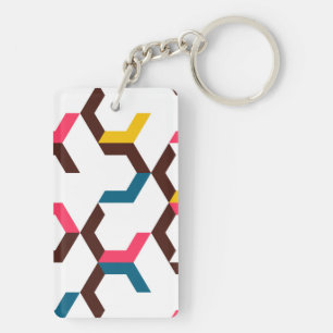 Porte-clés Colorée, moderne, cool tendance chevron flèche for