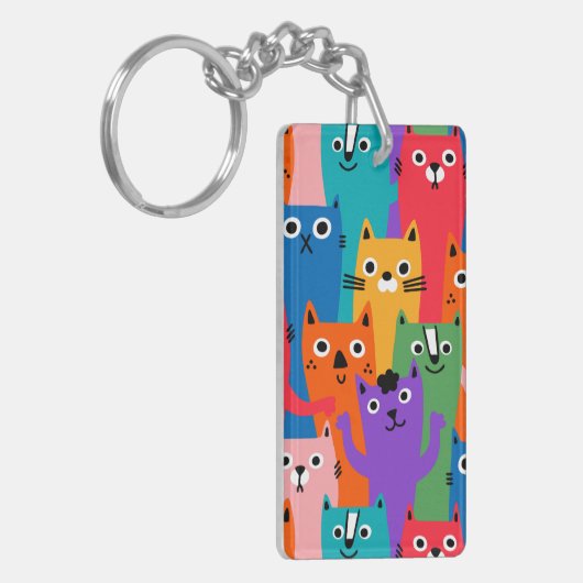 Porte-clés Colorful cats (Devant gauche)