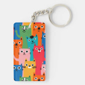 Porte-clés Colorful cats (Dos)