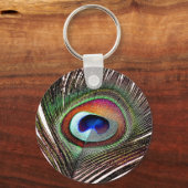 Porte-clés Colorful Copper Peacock Feather (Recto)