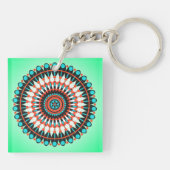 Porte-clés Colorful Geometric Mandala Art-46456 (Dos)