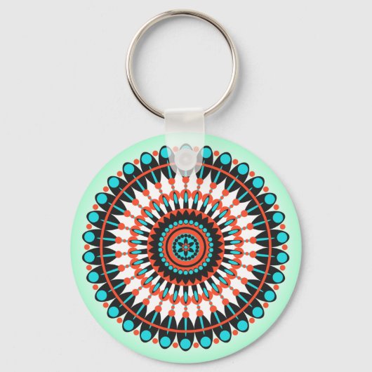 Porte-clés Colorful Geometric Mandala Art-46456 (Recto)