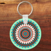 Porte-clés Colorful Geometric Mandala Art-46456 (Verso)