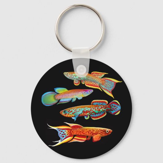 Porte-clés Colorful Killifishes Keychain (Recto)