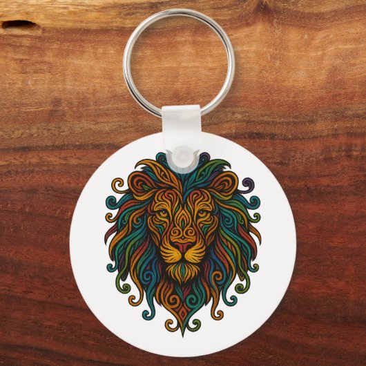Porte-clés Colorful Lion (Verso)