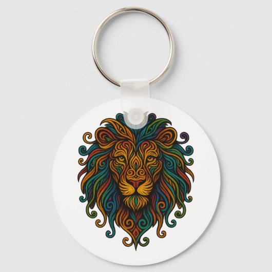 Porte-clés Colorful Lion (Verso)