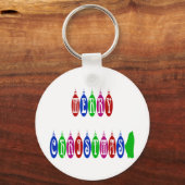 Porte-clés Colorful Merry Christmas Ornament (Recto)