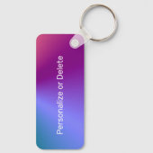 Porte-clés Colorful Modern Flute Minimal Flutist Personalized (Verso)