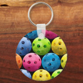 Porte-clés Colorful Pickleballs (Recto)