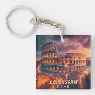 Porte-clés Colosseum Rome Italie Voyage Rétro