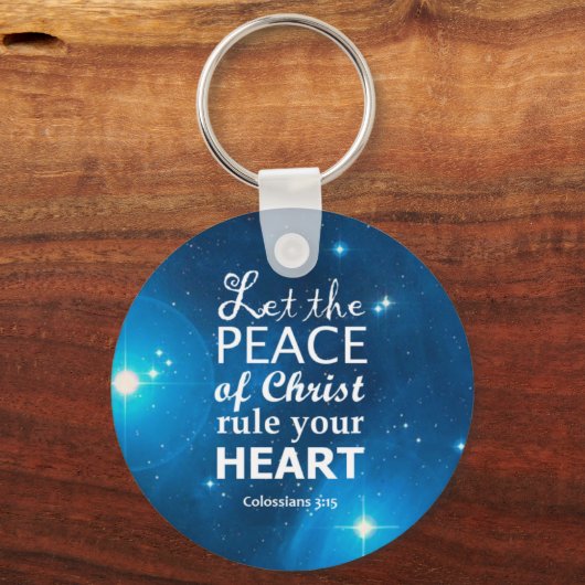 Porte-clés Colossiens 3:15 (Recto)